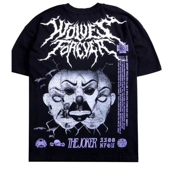 Darc Sport Wolves Forever The Joker Tee T-Shirt Darkness Descends Premium Small - Picture 1 of 5